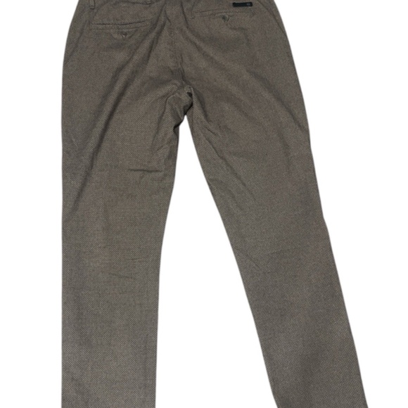 Adriano Goldschmied Marshall Slim Trouser Pants Mens 36x34 Brown Textural Print - Picture 4 of 4